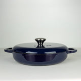 Season Cast Iron Shallow Casserole Midnight Blue