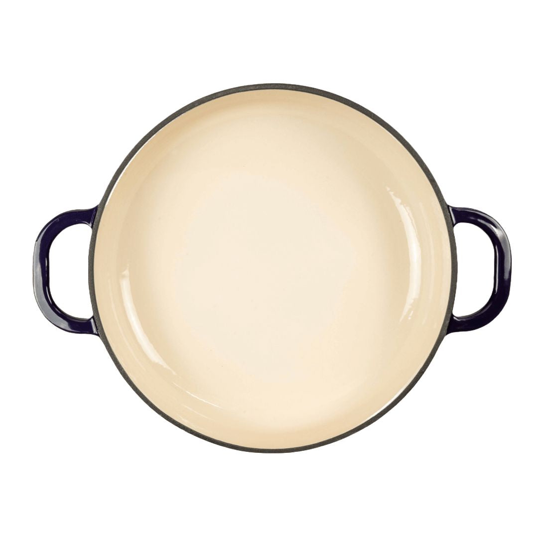 Season Cast Iron Shallow Casserole Midnight Blue