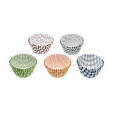 9cm Patterned Paper Muffin Cases 100