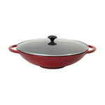 Chasseur Wok with Glass Lid 37cm