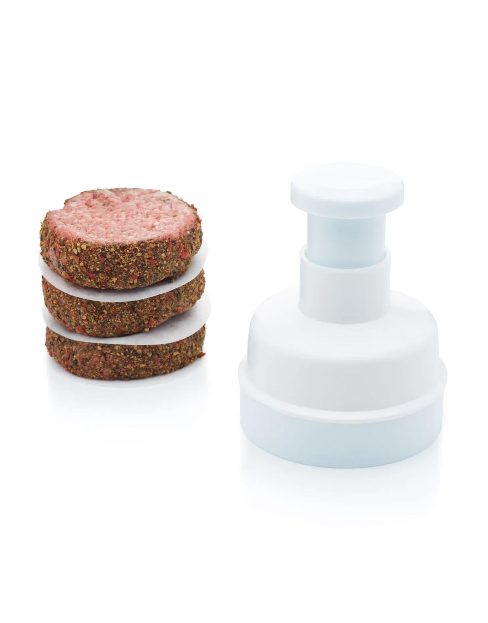 Hamburger Maker with One Hundred Wax Discs