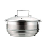 Le Creuset 3Ply Stainless Steel Multi-steamer with Glass Lid