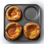 MasterClass Non-Stick Four Hole Yorkshire Pudding Pan 24cm