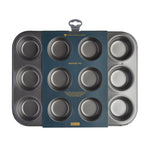 MasterClass Non-Stick Twelve Hole Deep Baking Pan 35cm x 27cm