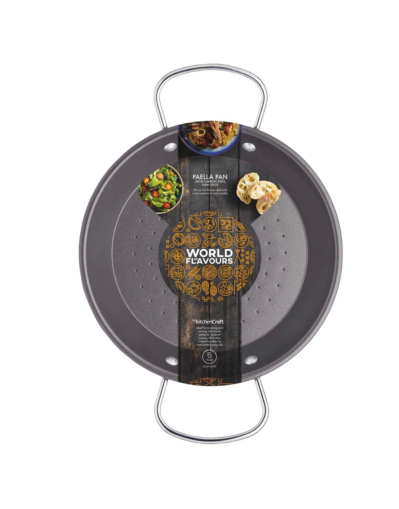 Mediterranean Non Stick Paella Pan 40cm