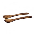 Naturally Med Olive Wood Salad Server Set