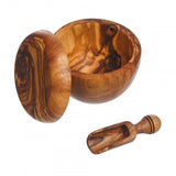 Naturally Med Olive Wood Salt Pot