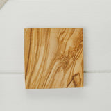 Naturally Med Olive Wood Square Coaster Set