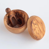 Naturally Med Olive Wood Salt Pot