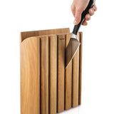 Robert Welch Book Oak Knife Block with free Knife Sharpener