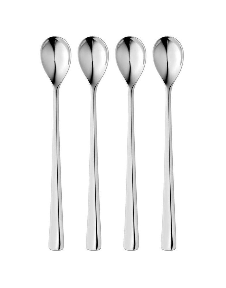 Robert Welch Malvern Bright Long Handled Tea Spoon x 4
