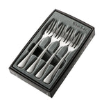 Four Robert Welch Malvern Bright Pastry Forks in a Gift box