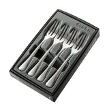 Four Robert Welch Malvern Bright Pastry Forks in a Gift box