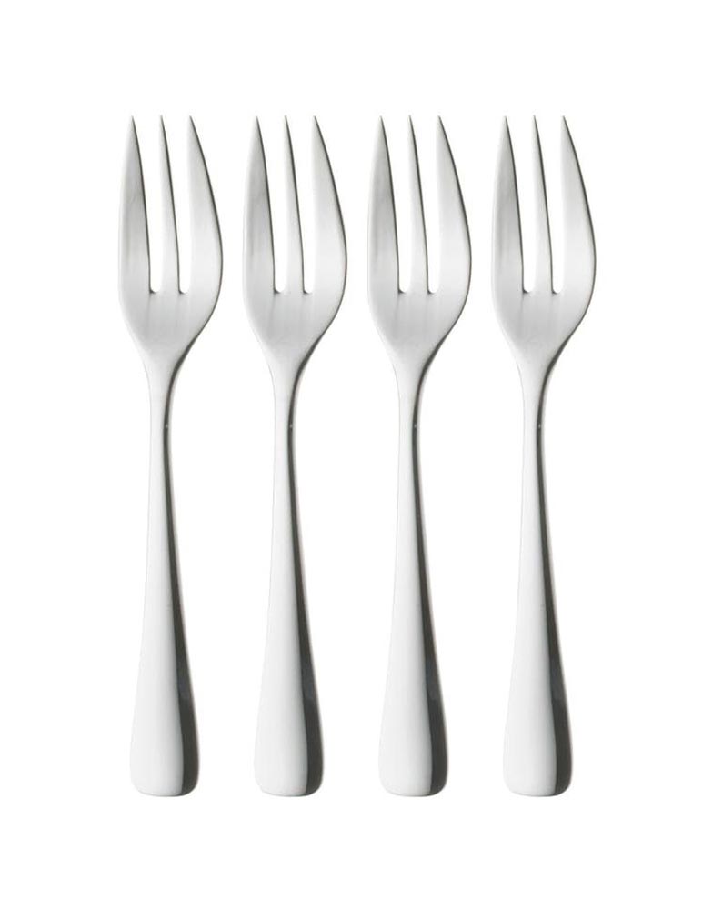 Robert Welch Malvern Bright Pastry Forks x 4