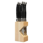 Laguiole Six Steak Knife Set in Block