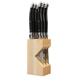 Laguiole Six Steak Knife Set in Block