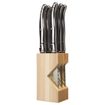 Laguiole Six Steak Knife Set in Block