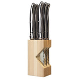 Laguiole Six Steak Knife Set in Block