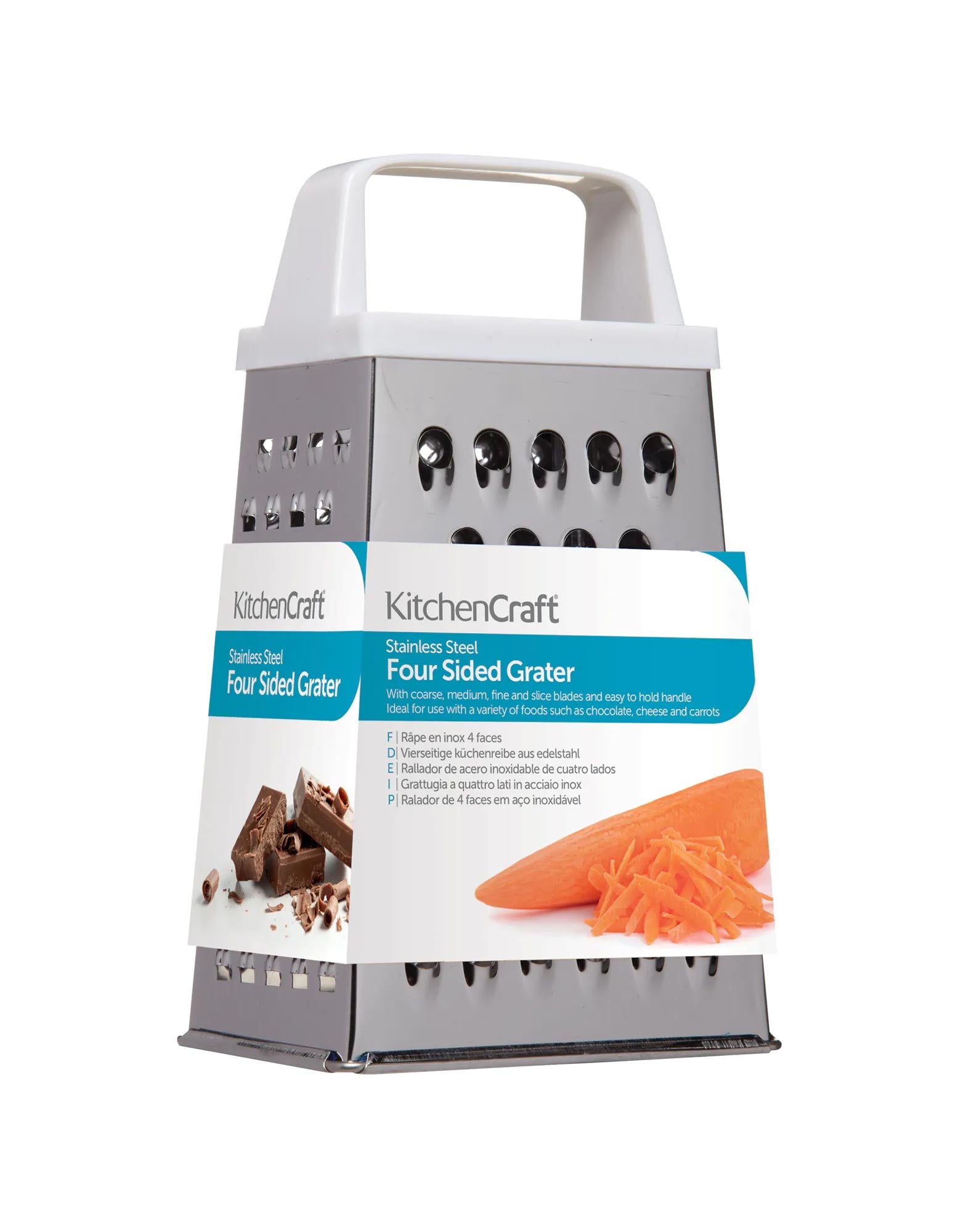 Stainless Steel Four Sided Box Grater