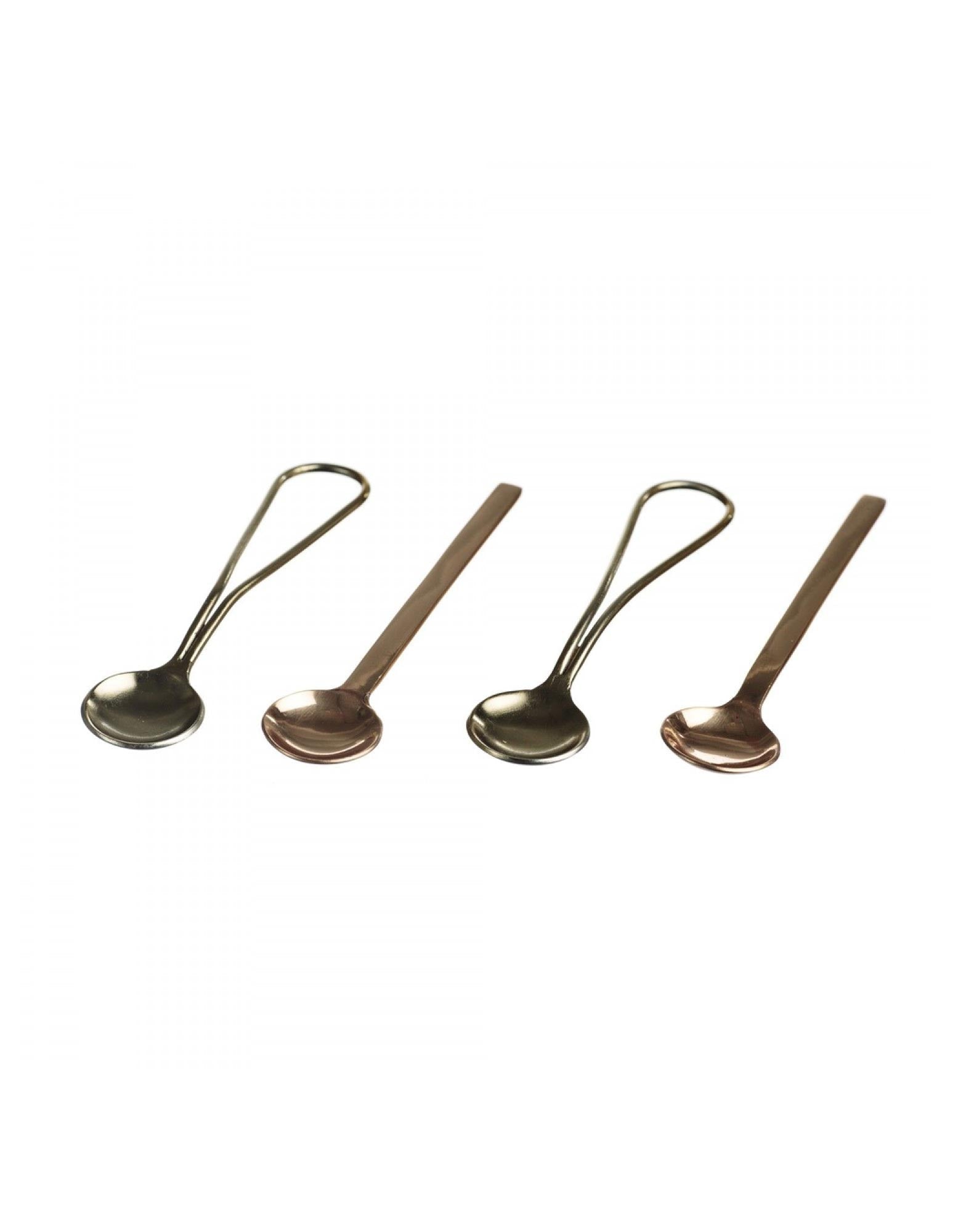 The Just Slate Company 4 Gold & Copper Spoons