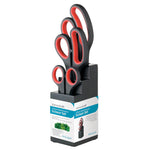 Three Piece Scissor Set and Black Block