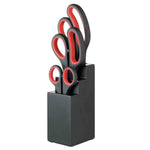 Three Piece Scissor Set and Black Block