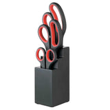 Three Piece Scissor Set and Black Block