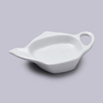 White porcelain teabag tidy