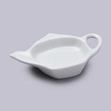 White porcelain teabag tidy