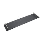 Artesa Slate Serving Platter with Silver Handles