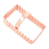 Copper Shortbread Fluted Biscuit Cutter