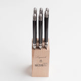 Laguiole Six Steak Knife Set in Block