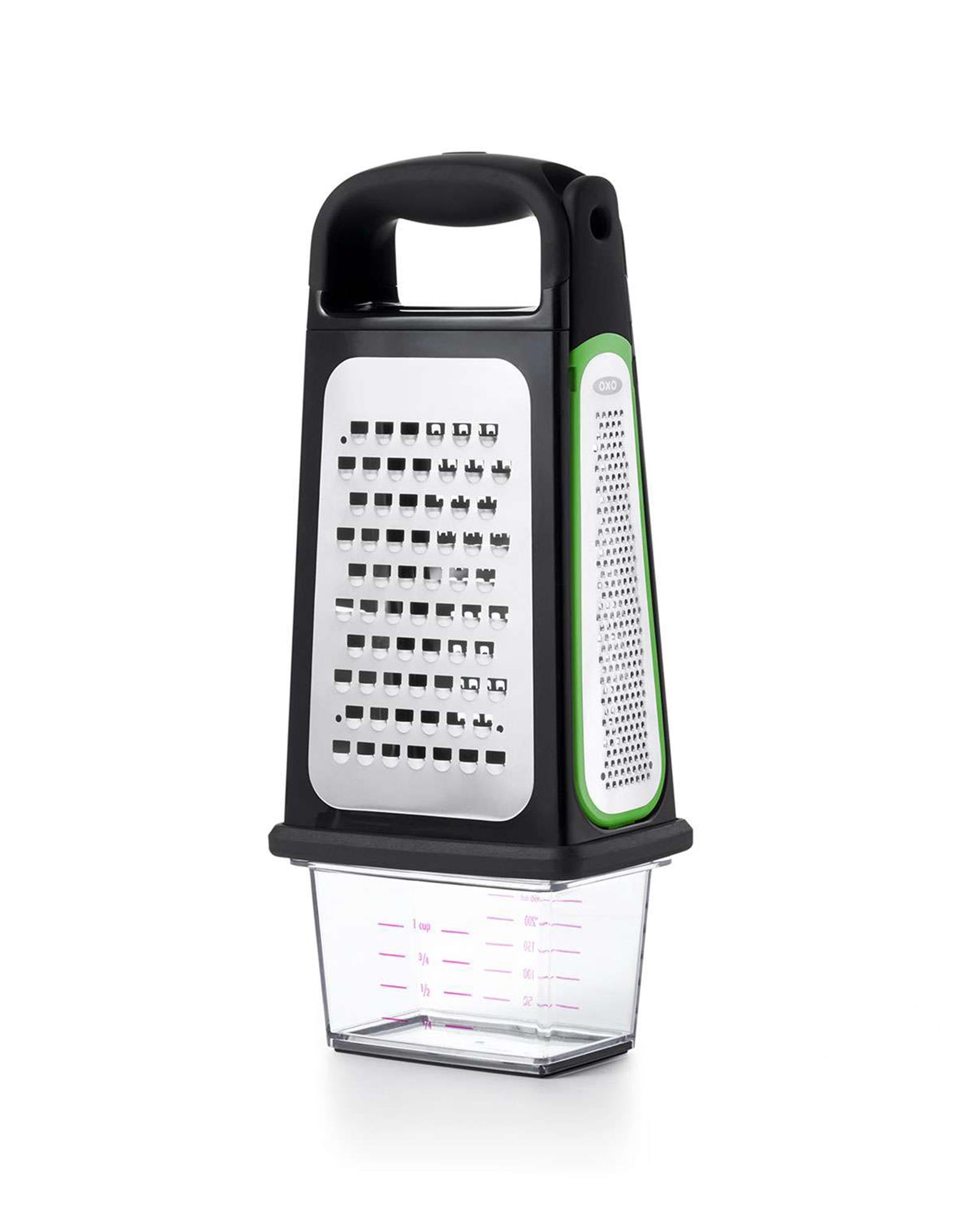 OXO Good Grips Etched Box Grater with Removable Zester