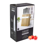Sabatier Professional 5 Piece Slotted Oak Knife Block Set