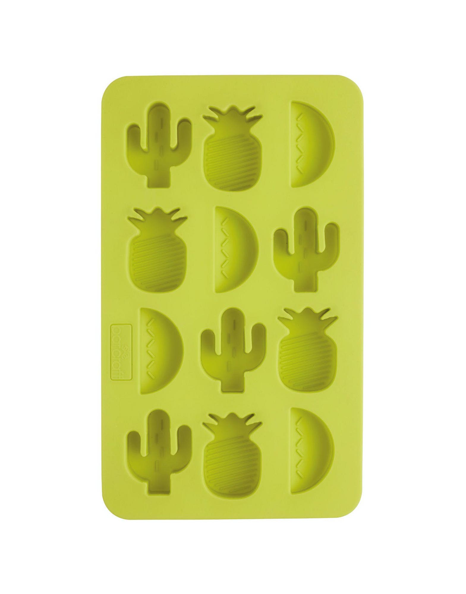 BarCraft Novelty Silicone Ice Cube Tray With Tropical Shapes