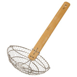 School of Wok Metal Wok Strainer 38cm with Bamboo Handle