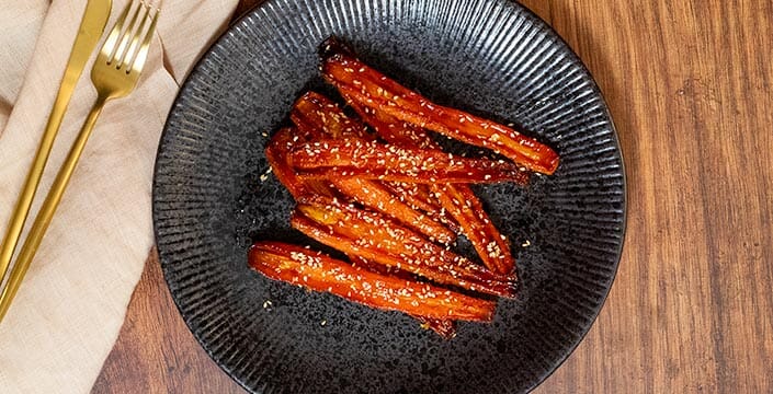 Christmas Dinner Sides - Ginger Glazed Carrots
