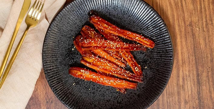 Christmas Dinner Sides - Ginger Glazed Carrots