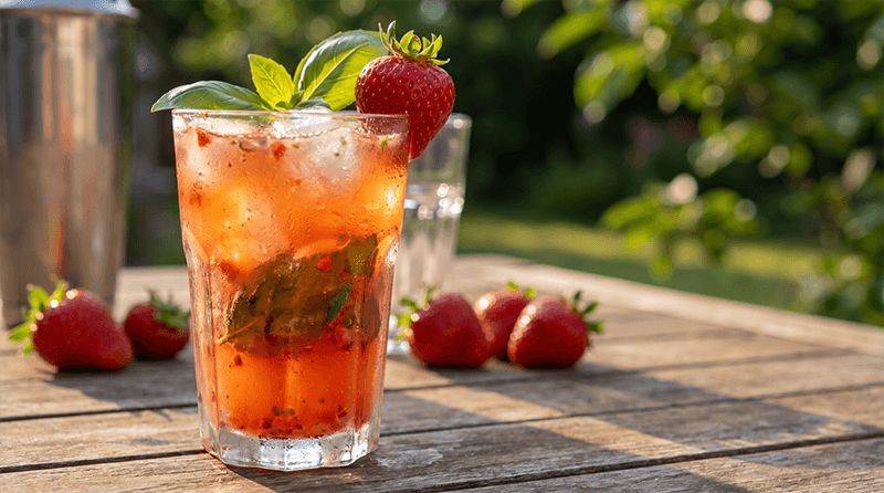 Strawberry Yuzu Mocktail