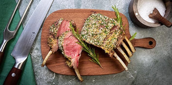 French Trimmed Rack of Lamb Recipe with Herb Crust