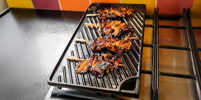 Smoky Oyster Mushroom Yakitori