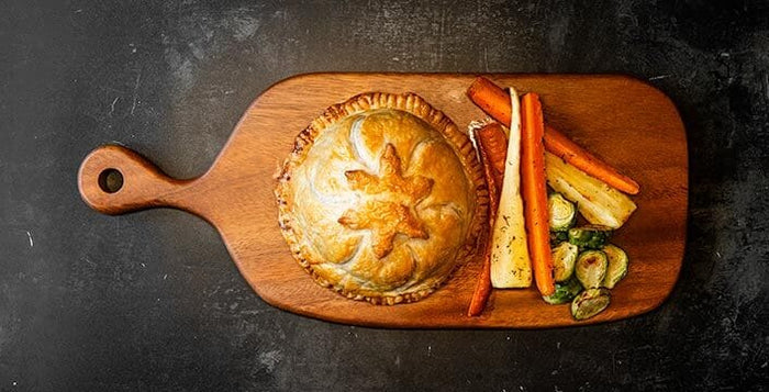 Vegetarian Christmas Main - Celeriac, Leek & Truffle Pithivier