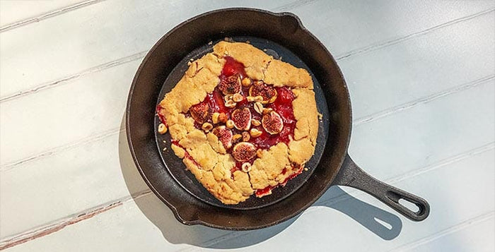 vegan fig and plum galette