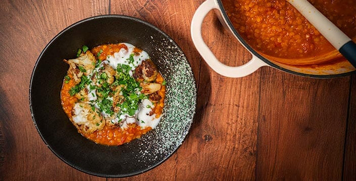 Comfort in a Casserole: Roasted Cauliflower Dahl Recipe