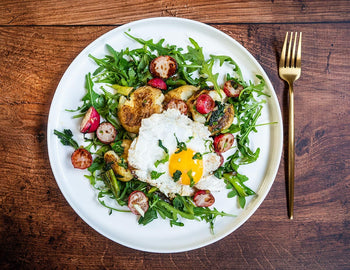 Crispy Smashed Potatoes in a Cast Iron Frying Pan