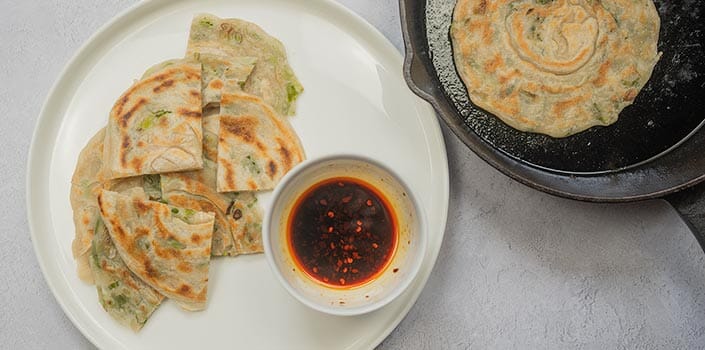 Chinese Spring Onion Pancake