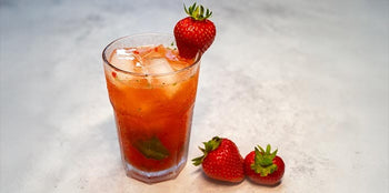 Strawberry, Yuzu, Basil Mocktail