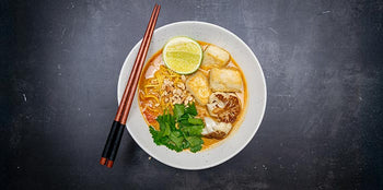 Creamy Vegetarian Laksa with Crispy Tofu