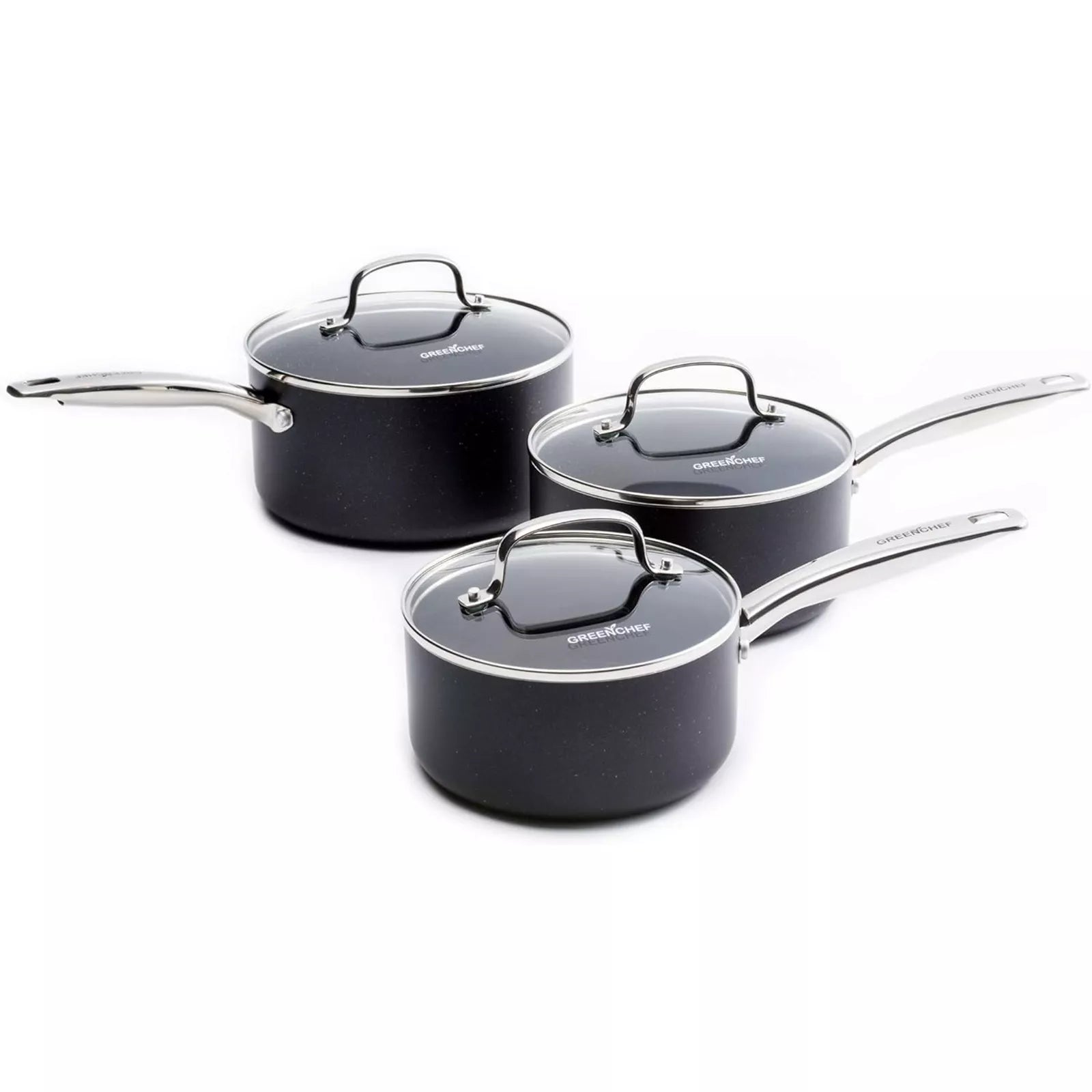 GreenChef 3 Piece Saucepan Set