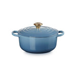 Le Creuset Cast-Iron Round Casserole 20cm Chambray